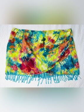 MUSERA Printed Wrap Skirt - XL